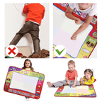 1-6 Years Children Kids Baby Drawing  Educational Water Mat Drawing Painting Toddler Board/ Charpet With Magic Water Pen Gift 45.5 X 29cm (White) - SJB-DIAMOND ELITES