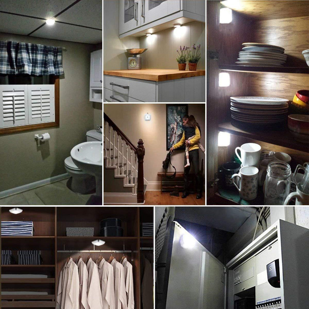 STEVVEX Wireless LED Pair Lamps with Motion sensor night lights lamp bedroom water closet Cabinet Corridor  Stairwell  Entrance battery lights - SJB-DIAMOND ELITES
