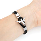 Modern Fashion Airplane Anchor Bracelets Men Charm Rope Chain Paracord Bracelet Women Male Air Force Style Wrap Metal Sport Hook Gift - SJB-DIAMOND ELITES