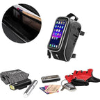 Black Waterproof Bicycle Phone Holder Bag Accessories Mobile Phone Stand Case For Bike