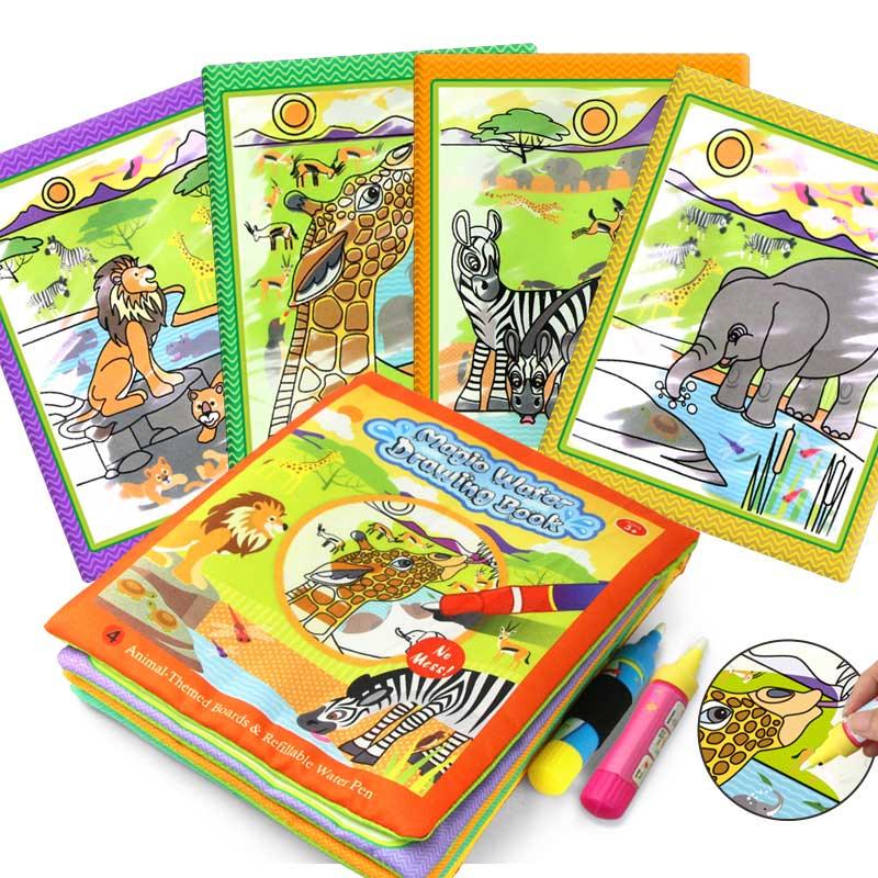 Magic Water Drawing Books Coloring Books Doodle & Magic Pen Painting Drawing Board Children  Painting Toys Birthday Gifts - SJB-DIAMOND ELITES