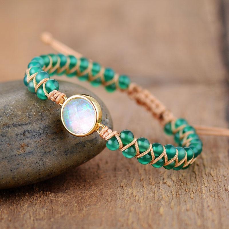 Handmade Luxury Wax  Elegant Bracelet With Stone In Modern Colorful Design For Woman and Ladies - SJB-DIAMOND ELITES