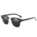 Luxury Popular  Famous Retro Semi-Rimless Brand Designer Sunglasses For Women and Men Polarized Classic Oculos De Sol Gafas Retro EyeglassesWith UV400  Sunglasses - SJB-DIAMOND ELITES