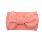 Baby Girls Headband Toddler Big Bow Hairband Cute Solid Stretch Turban For Baby Girls