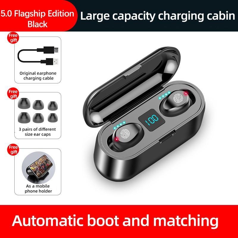 Wireless Headphones Bluetooth 5.0 Earphone TWS HIFI Mini In-ear Sports Running Headset Support iOS/Android Phones HD Call - SJB-DIAMOND ELITES