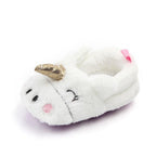 Princess Newborn Baby Crawling Shoes Girl Slippers Pre Walker Trainers Fur Winter Soft Shoes