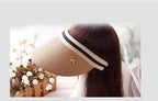 Vintage Women's Sun Hats Handmade Straw Visor Caps Fashionable Adult Sun Beach Top Hats Cute Bowknot Design Fashion Summer Women's Casual Caps Straw Hats Parent-Child Summer Hat Empty Top Beach Hat Stevvex