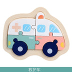 Wooden Children Colorful Animal Stevvex Puzzle for Toddler Creative Puzzle Early Educational Toys for Boys and Girls 2-4 - SJB-DIAMOND ELITES