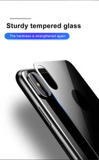 Back 9H Tempered Glass For iPhone 14 Plus 13 12 mini 11 Pro X XR XS Max Rear Screen Protector Protective Film Gold Black White Anti Scratch Edge to Edge Coverage Back Glass for iPhone Stevvex