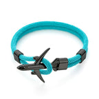 Modern Fashion Airplane Anchor Bracelets Men Charm Rope Chain Paracord Bracelet Women Male Air Force Style Wrap Metal Sport Hook Gift - SJB-DIAMOND ELITES