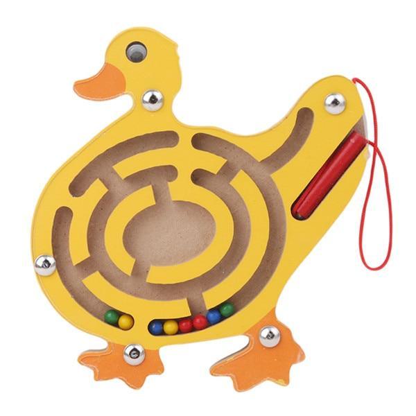 Children Magnetic Maze Toy Kids Wooden Puzzle Game Toy Kids Early Educational Brain Teaser Wooden Toy Intellectual Stevvex Board - SJB-DIAMOND ELITES