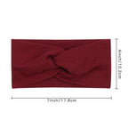 Baby Solid Cross Knitted Headband For Girls Women Kids Twisted Elastic Hairband Turban