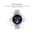 Luxury Modern Stylish Women Smart Watch With Round Screen Smartwatch For Girl Woman and Ladies With Heart Rate Monitor Compatible For Android and IOS Sistems - SJB-DIAMOND ELITES