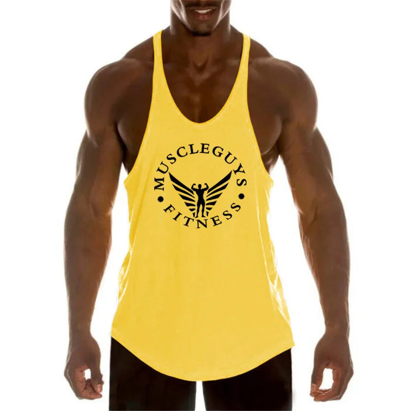 FlexFit Men's Muscle Gym Tank - Sleeveless Sportswear THRIXINE
