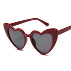 Elegant Retro  Love Heart Sunglasses Women Big Frame Personality Sunglasses Fashion Cute Retro Cat Eye Vintage Sunglasses  For Women and Girl - SJB-DIAMOND ELITES