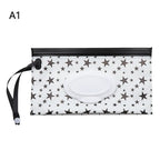 NEW Portable EVA Baby Wet Wipe Holder Case Reusable Refillable Wet Wipe Bag Tissue Box Snap-Strap Cosmetic Pouch Home Storage Lootquake LLC