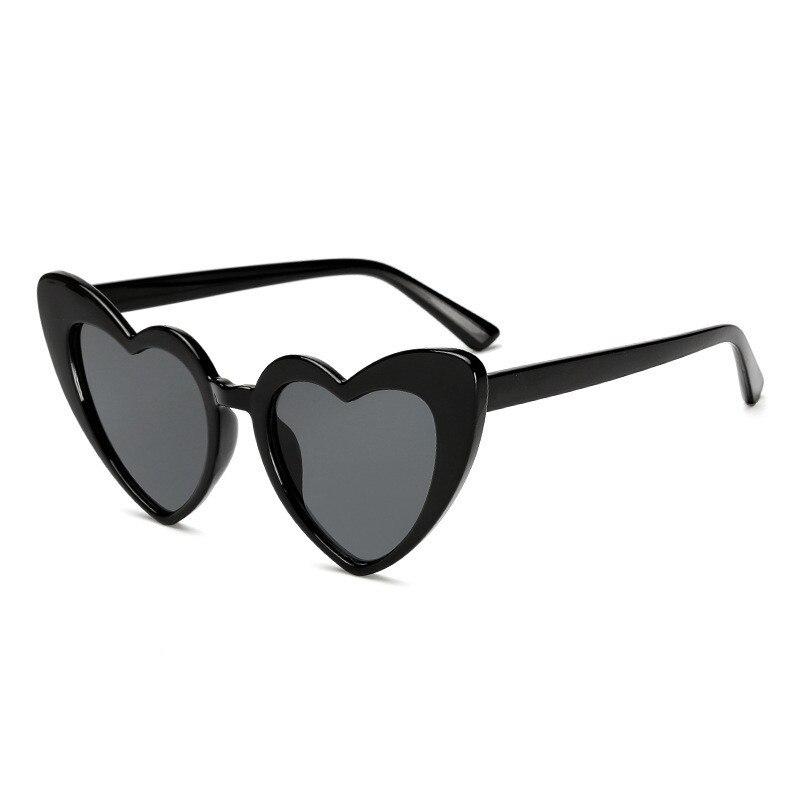 Elegant Retro  Love Heart Sunglasses Women Big Frame Personality Sunglasses Fashion Cute Retro Cat Eye Vintage Sunglasses  For Women and Girl - SJB-DIAMOND ELITES