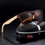 Polarized Bamboo Elegant Wood Sunglasses for Men and Women in Famous Retro Classic Style  Design With UV400 Protection - SJB-DIAMOND ELITES