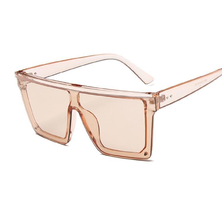 Retro Modern Elegant Square Sunglasses for Women and Lady With Big Frame Fashion Girls Sunglasses In Vintage Style With UV400 Protection - SJB-DIAMOND ELITES