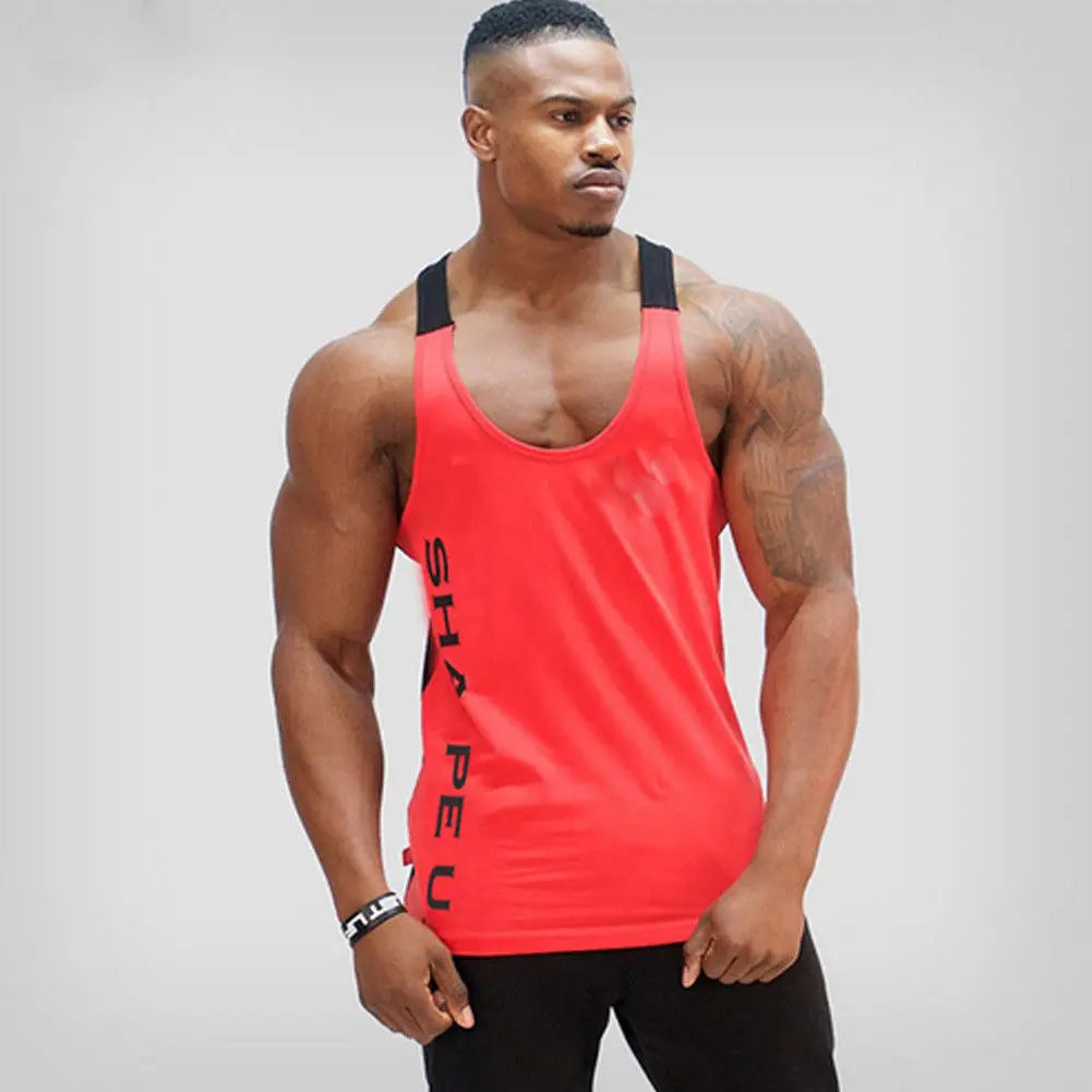 Men's Gym Stringer Tank Top