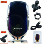 Automatic Luxury Modern Car Wireless Charger Infrared Induction Wireless Charger For Phones Sliver/Gold - SJB-DIAMOND ELITES