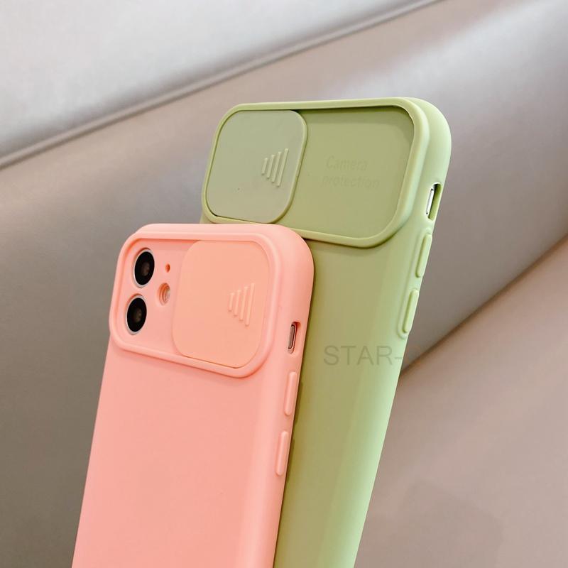 Modern Slide Camera Protector Phone Case On For Iphone 13 Pro 11 12 13pro Max Mini Iphone13 12pro Silicone Silicone Shockproof Phone Case Drop Protection  Back Cover For Smartphone Stevvex