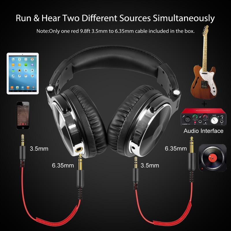 Proffesional Studio Luxury STEVVEX  Headphones Hifi Studio DJ Headphone Wired Monitor Music Gaming Headset Earphone For Phone Computer PC With Mic - SJB-DIAMOND ELITES
