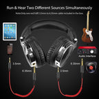 Proffesional Studio Luxury STEVVEX  Headphones Hifi Studio DJ Headphone Wired Monitor Music Gaming Headset Earphone For Phone Computer PC With Mic - SJB-DIAMOND ELITES