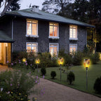 33/96 LED Solar Stainless Steel Torch Lamp For Yard Garden Pathway Doorway Courtyard - SJB-DIAMOND ELITES