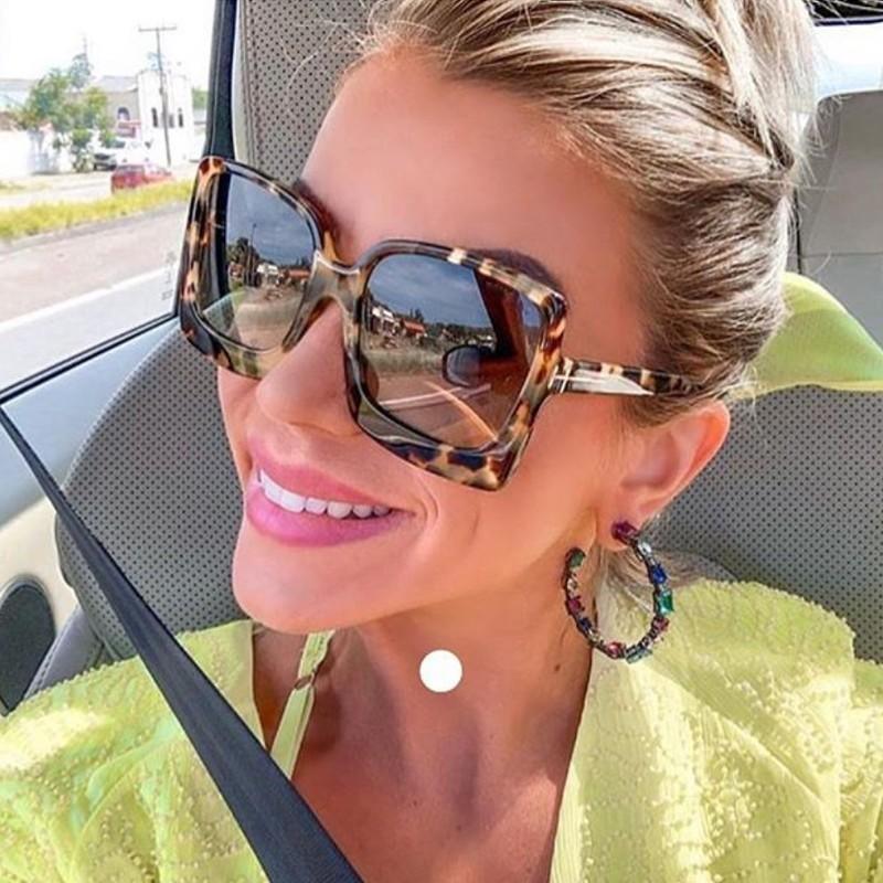 Fashion Oversized Women Square Big Frame Graduent Woman and Lady Sunglasses Brand Designer with  UV400 Protection gafas de sol mujer - SJB-DIAMOND ELITES