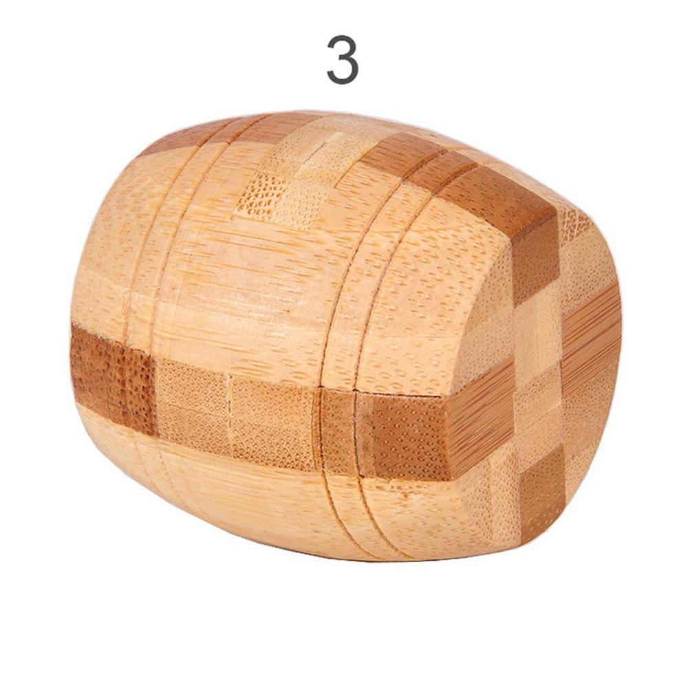 12 Style Brain Teaser 3D Wooden Interlocking Puzzles Game Toy Bamboo Small Size For Adults Kids - SJB-DIAMOND ELITES