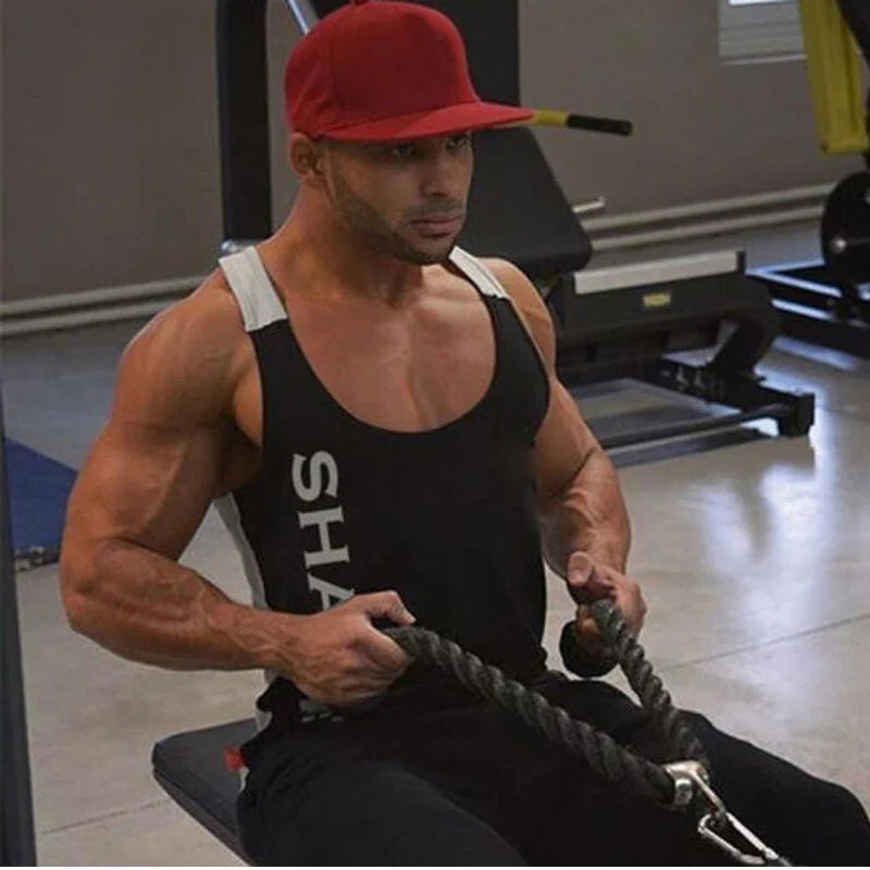 Men's Gym Stringer Tank Top