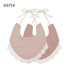 Infant Baby Bib Kid Toddler Dinner Feeding Tassel Double-side Cotton Linen Burp Cloths Saliva Towel For Baby