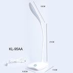 STEVVEX Reading Table Lamp LED Stand Desk Lamp With Rechargeable Battery Levels Brightness Study Reading Desk Lamp For Student Office - SJB-DIAMOND ELITES