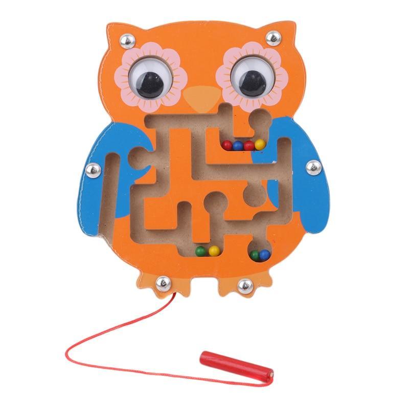 Children Magnetic Maze Toy Kids Wooden Puzzle Game Toy Kids Early Educational Brain Teaser Wooden Toy Intellectual Stevvex Board - SJB-DIAMOND ELITES