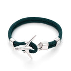 Modern Fashion Airplane Anchor Bracelets Men Charm Rope Chain Paracord Bracelet Women Male Air Force Style Wrap Metal Sport Hook Gift - SJB-DIAMOND ELITES