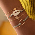 Modern Fashion New Luxury Different Style Elegant Elephant Tree Of Life Tassel Chain Bracelet Sets For Women Jewelry Trend Sets For Her - SJB-DIAMOND ELITES