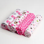 Baby Blanket Set 100% Cotton Flannel Baby Swaddles Soft Newborns Blankets Baby Blankets Baby Swaddle Wrap