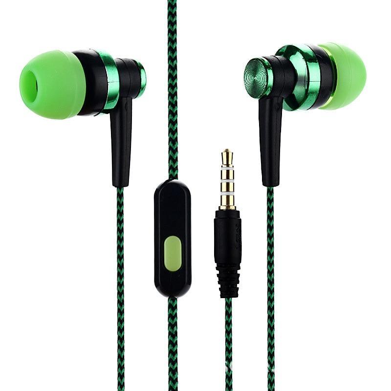 STEVVEX In-ear Braided Wiring Cord Universal Music Subwoofer Earphone Wheat Wire Earphone For Smart Phone  and  Android Mobile Phone - SJB-DIAMOND ELITES