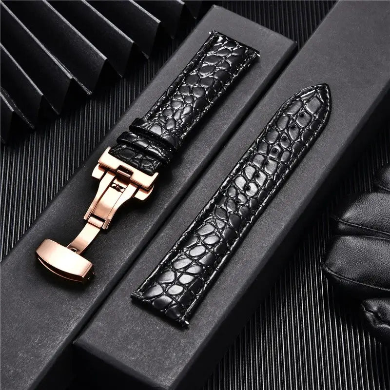 Samsung Galaxy Watch Crocodile Leather Band - SJB-DIAMOND ELITES