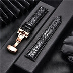 Ticwatch Crocodile Pattern Leather Band - Rugged and Durable - SJB-DIAMOND ELITES