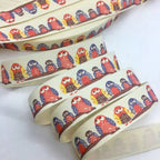 5Y 1.5cm/2.5cm Flowers Printed Cotton Floral Ribbon For Handmade DIY Craft Scrapbook Gift Packing Easter Wedding Christmas Deco Lootquake LLC