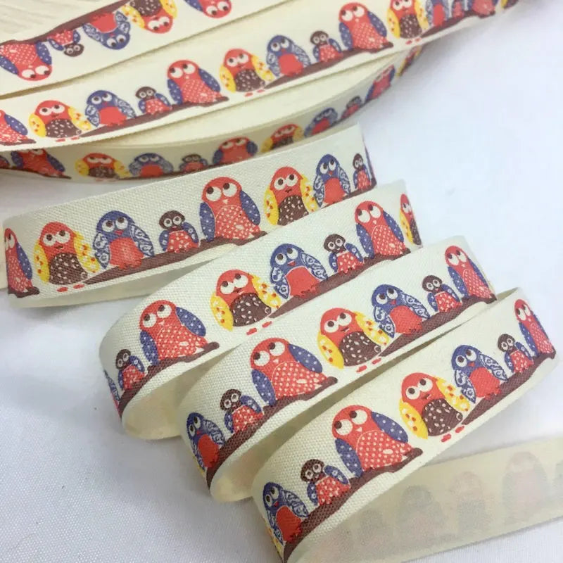 5Y 1.5cm/2.5cm Flowers Printed Cotton Floral Ribbon For Handmade DIY Craft Scrapbook Gift Packing Easter Wedding Christmas Deco Lootquake LLC