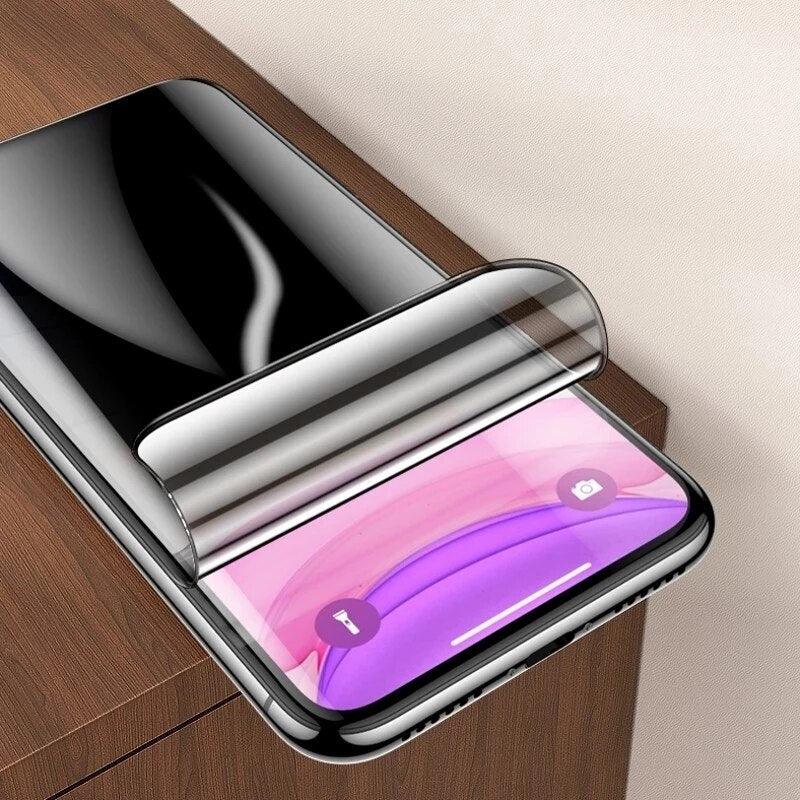 3Pcs Anti-Spy Hydrogel Film for IPhone 12 11 Pro Max 7 8 Plus Privacy Screen Protectors for IPhone 13 14 XS MAX X XR Not Glass Hydrogel Film Privacy Screen Protector Compatible with iPhone Stevvex