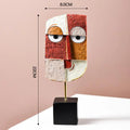 Creative Face Art Statue Sculpture Resin Crafts Figurine Abstract for Living Room Ornament Home Office Desktop Decoration Gift