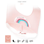 Bib Waterproof Silicone Feeding Saliva Towel Newborn  Adjustable Bur Cloth Turban Disposable Cartoon with Elegant Deisgn For Baby and Kids