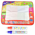1-6 Years Children Kids Baby Drawing  Educational Water Mat Drawing Painting Toddler Board/ Charpet With Magic Water Pen Gift 45.5 X 29cm (White) - SJB-DIAMOND ELITES