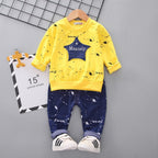 Baby Boys Costume Letter Tracksuit Tops Pants 2PCS Children Boy spring Outfits In Modern Sport Deisgn Made for Kids