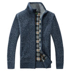 New Autumn Winter Jacket Men Warm Casual Slim Fit Fleece Jacket Elegant Jackets For Men Warm Soft Sweater Solid Jackets Casual Business Men Clothing Lightweight Hooded Jackets Stevvex