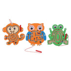 Children Magnetic Maze Toy Kids Wooden Puzzle Game Toy Kids Early Educational Brain Teaser Wooden Toy Intellectual Stevvex Board